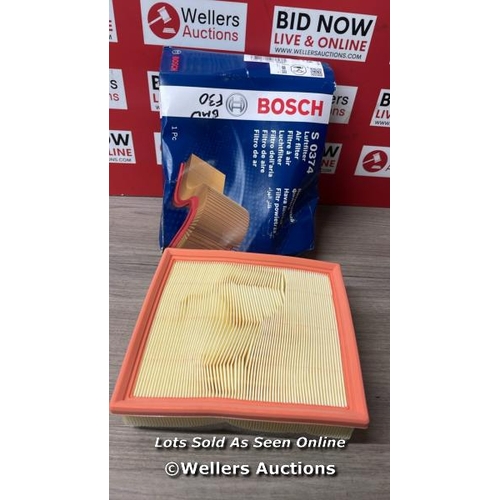 3025 - BOSCH S0374 - AIR FILTER CAR / APPEARS NEW OPEN BOX / A27 [0]