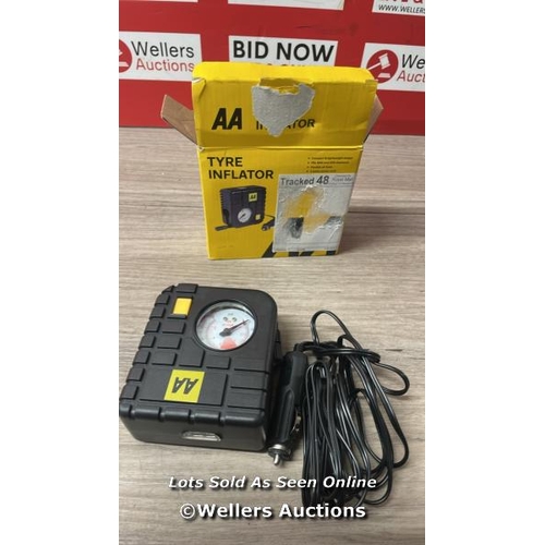 3029 - AA CAR ESSENTIALS 12V COMPACT TYRE INFLATOR AA5007 / MINIMAL SIGNS OF USE / A27 [0]