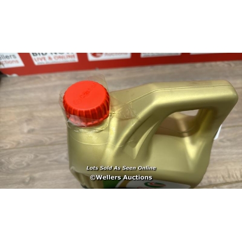 3035 - CASTROL EDGE 0W-20 C5 ENGINE OIL 5L, GOLD / MINIMAL SIGNS OF USE / A27 [0]