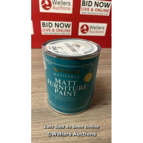 3048 - RUST-OLEUM GREY FURNITURE PAINT IN MATT FINISH - LIBRARY GREY 750ML / MINIMAL SIGNS OF USE / A27 [0]