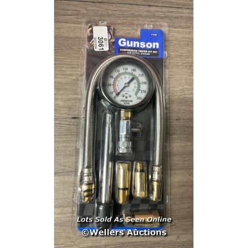 3061 - GUNSON 77043 COMPRESSION TESTER KIT - 6PC / APPEARS NEW OPEN BOX / A28 [0]