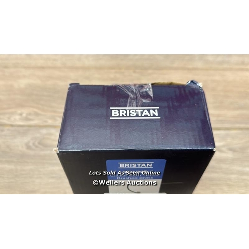 3064 - BRISTAN W BATH03 BB ROUND CLICKER BATH WASTE, BRUSHED BRASS / APPEARS NEW OPEN BOX / A28 [0]