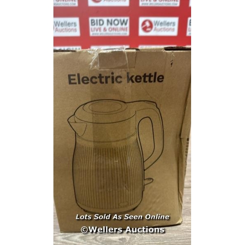 3065 - OMISOON ELECTRIC KETTLE STAINLESS STEEL 1.8L, KETTLES ELECTRIC WITH KEEP WARM FUNCTION, 1500W-1800W ... 