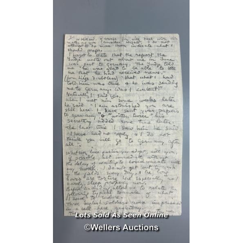 112 - An original type written note addressed to Aveling dated 14th October 1918 about 1 month prior to th... 