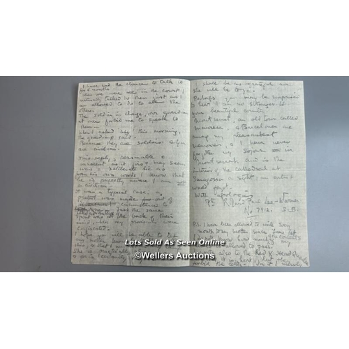 112 - An original type written note addressed to Aveling dated 14th October 1918 about 1 month prior to th... 