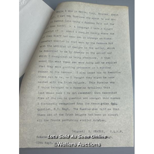 113 - An original hand written letter dated 19th September 1918 written from the Hague in the Netherlands.... 