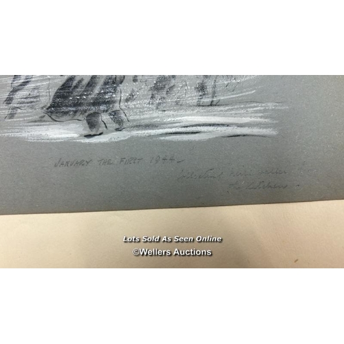 120 - A never-before-seen album of original hand-drawn sketches by Flight Lieutenant Terence Herbert Franc... 