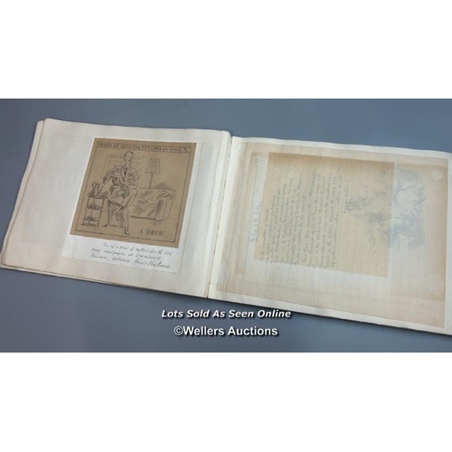 120 - A never-before-seen album of original hand-drawn sketches by Flight Lieutenant Terence Herbert Franc... 