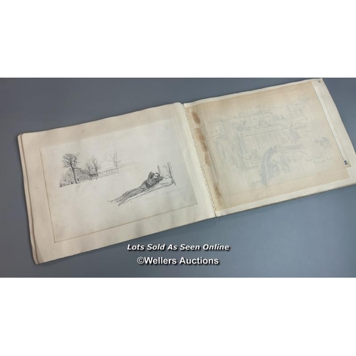 120 - A never-before-seen album of original hand-drawn sketches by Flight Lieutenant Terence Herbert Franc... 