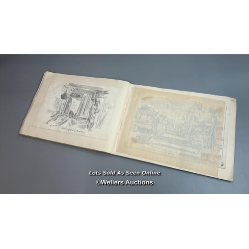 120 - A never-before-seen album of original hand-drawn sketches by Flight Lieutenant Terence Herbert Franc... 