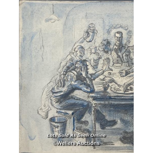 121 - An original hand-drawn and pastel sketch by artist John Watton dated June 1942 titled 