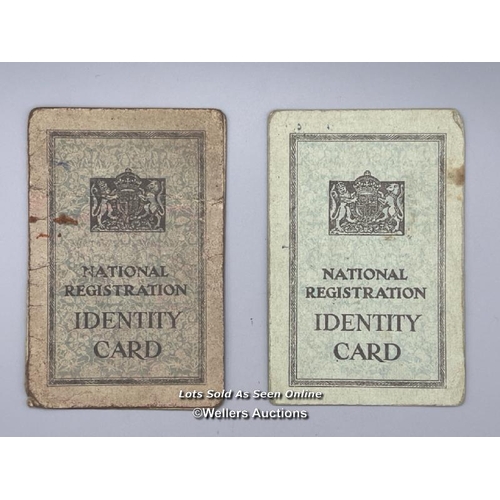 125 - A selection of National Registration Identity Cards, Ration Cards, a Scholar's Honour Certificate, a... 