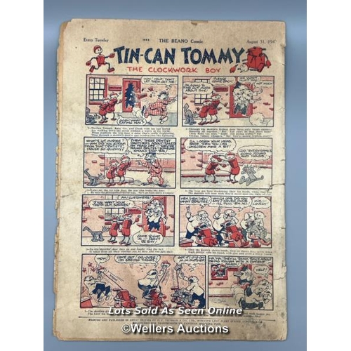 126 - An original 'The Beano Comic' dated 31st August 1940 issue No. 110, Propaganda war issue. Tin-Can To... 