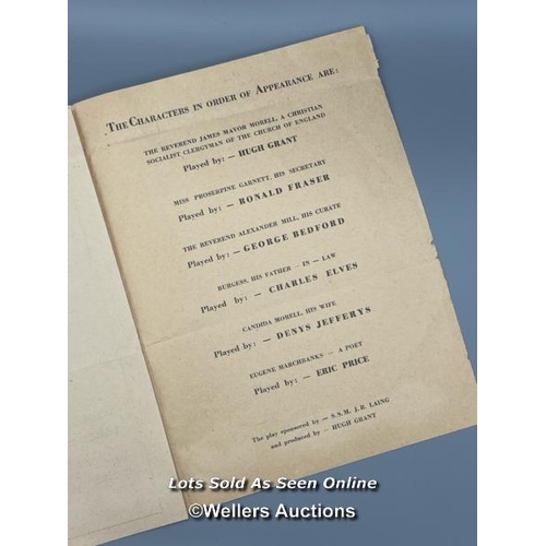 150 - An original theatre printed production programme for the play 'Candida' by G.B. Shaw from the POW Ca... 