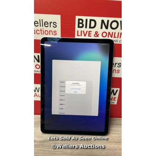 3529 - I-CLOUD UNLOCKED: APPLE IPAD AIR (M1) 5TH GEN / A2589 / 64GB / IMEI: 358102242575365 [0]