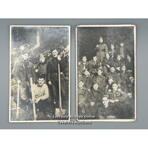 147 - A mixed collection of original and reproduction photographs taken at Colditz Oflag IVc, from WW2. Th... 