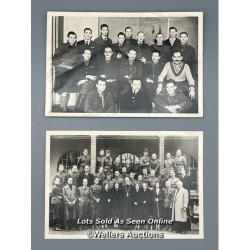 147 - A mixed collection of original and reproduction photographs taken at Colditz Oflag IVc, from WW2. Th... 