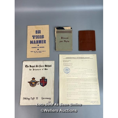 151 - A mixed lot containing an original Soldiers Service Pay Book belonging to British Sapper, Reginald R... 