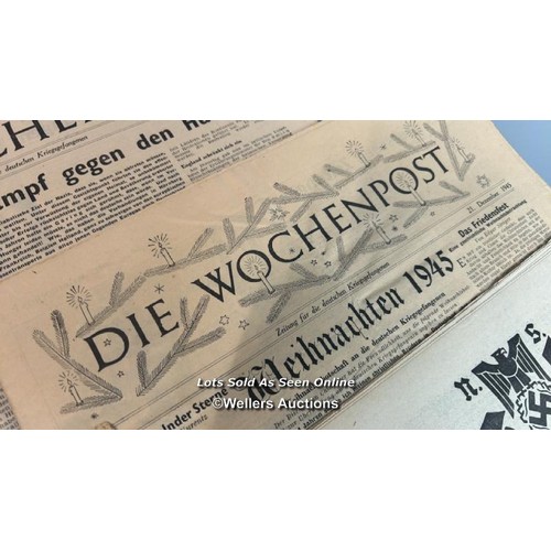 141 - A mixed collection of pre-wartime and wartime newspapers from WW2 to include German, English and Pol... 