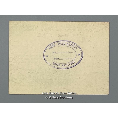 161 - A mixed lot containing two wartime POW diaries, one belonging to Private D. Lock (POW 13189) at Stal... 