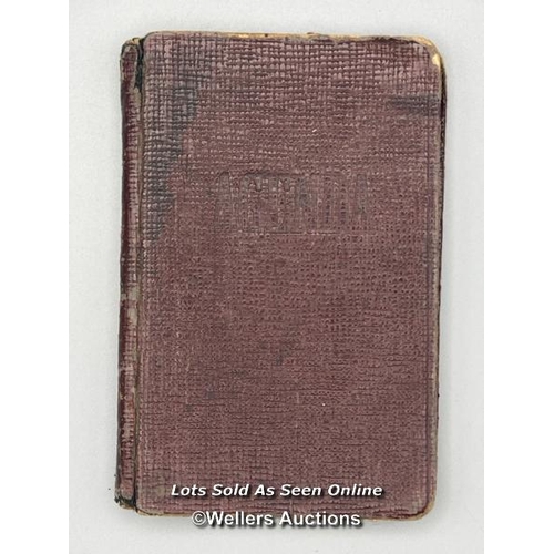 161 - A mixed lot containing two wartime POW diaries, one belonging to Private D. Lock (POW 13189) at Stal... 