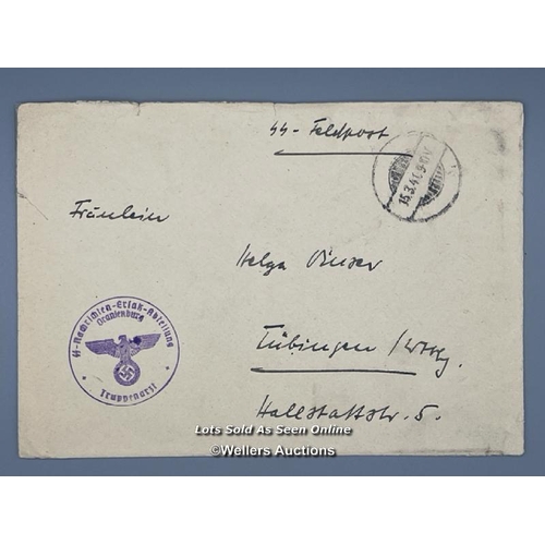 164 - A letter and envelope written by S.S. (Schutzstaffel) Doctor Hauptsturmführer Erich Berg on 14th Mar... 