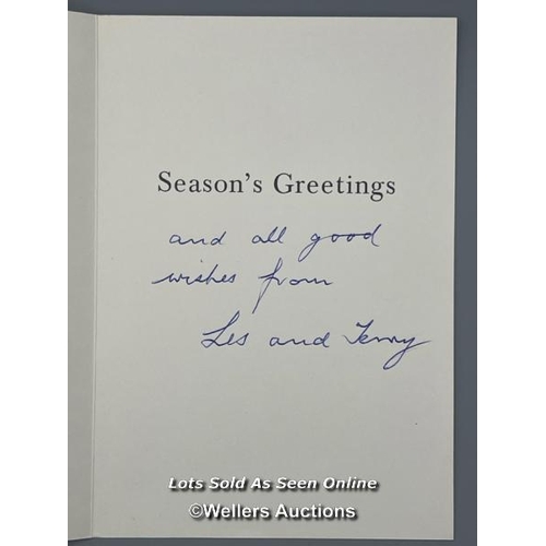 175 - A Christmas card sent by Flight Lieutenant Leslie Broderick of 106 Squadron and his wife Jenny. 

Af... 