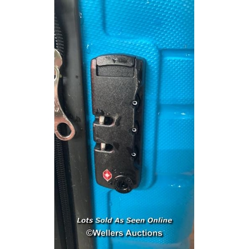 6666 - AMERICAN TOURISTER JET DRIVER 55CM CARRY ON HARDSIDE SPINNER CASE / SIGNS OF USE / COMBINATION UNLOC... 