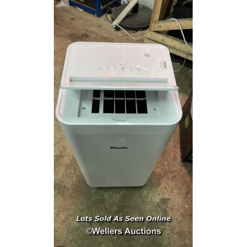 6695 - WOOD'S MILAN 9K BTU PORTABLE AIR CONDITIONER WITH REMOTE CONTROL / POWERS UP / SIGNS OF USE / WITH R... 