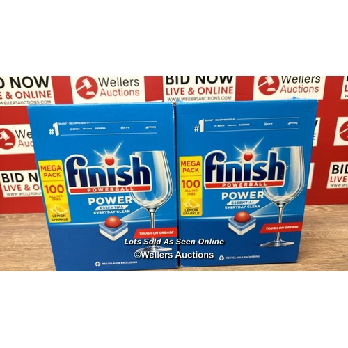 6697 - 2X FINISH POWERBALL DISHWASHER TABS / B31