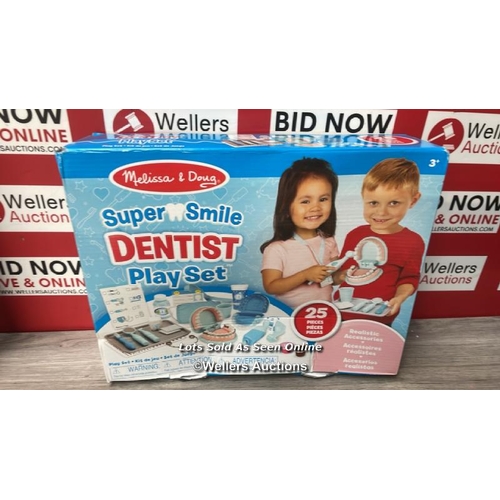 7193 - MELISSA & DOUG SUPER SMILE DENTIST KIT FOR KIDS ROLE PLAY TOYS FOR 3+ YEAR OLD GIRLS EDUCATIONAL TOY... 