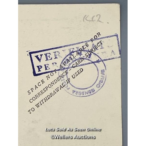 198 - An original wartime postcard dated 24th December 1942 from Camo P.G. 21 at Chieti, Italy to Squadron... 