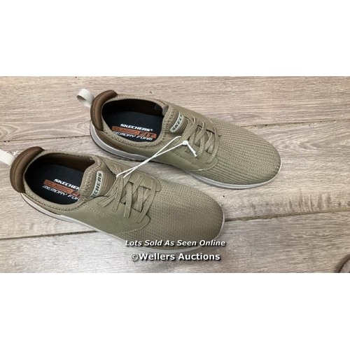 704 - GENTS NEW SKECHERS DELSON TRAINERS / UK 9.5