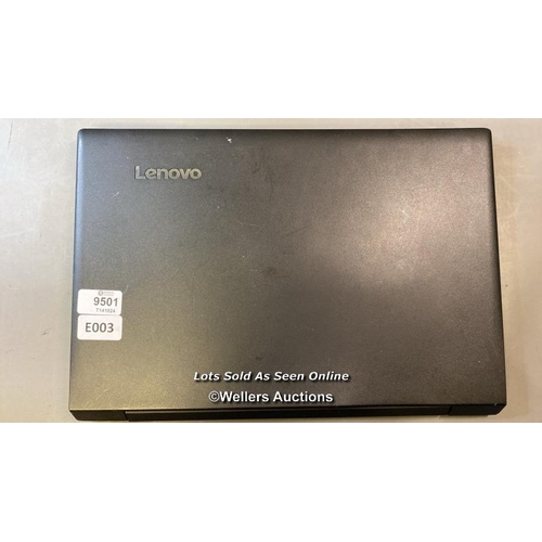 9501 - LAPTOP: LENOVO 128B HD CORE 13-6006U @ 2GHZ 4GB RAM WIN 10