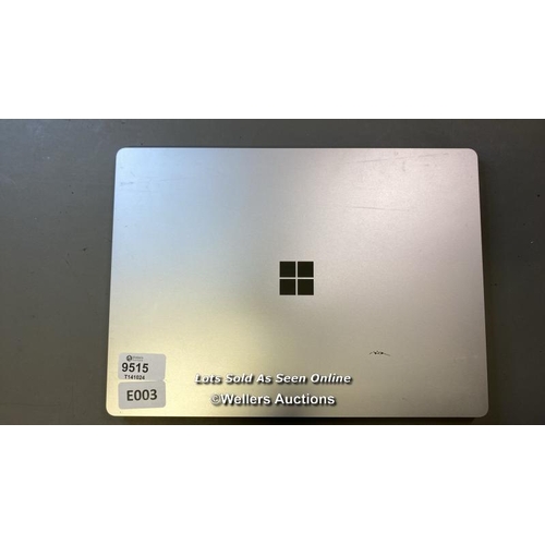 9515 - LAPTOP: MICROSOFT CORE 15-1235U @ 2.5GHZ 8GB RAM 500GB HD WIN 10