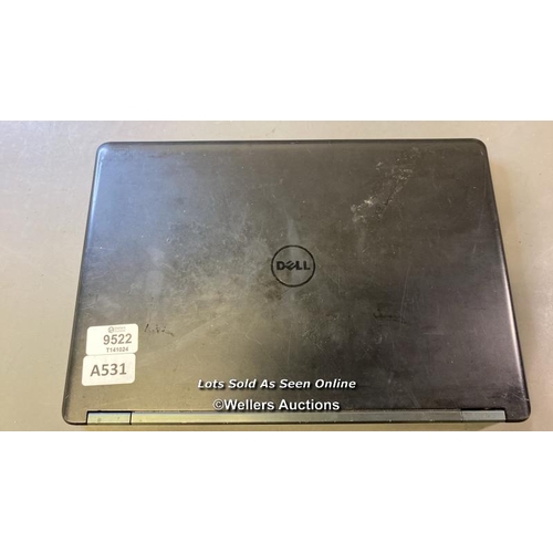 9522 - LAPTOP: DELL CORE 15-5300U @2.3GHZ 8GB RAM 128GB HD WIN 10