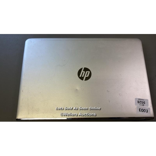 9528 - LAPTOP: HP 1TB HB CORE 15-6260U @1.8GHZ 8GB RAM WIN 10 - KEYBOARD KEYS MISSING