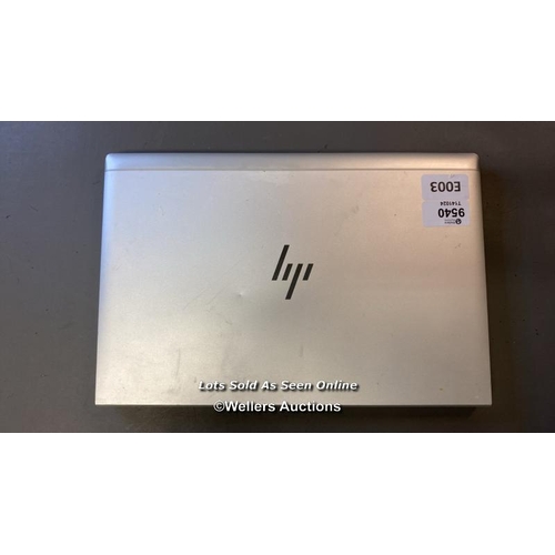 9540 - LAPTOP: HP 250GB HD CORE 15-1135G7 @2.4GHZ 8GB RAM WIN 11