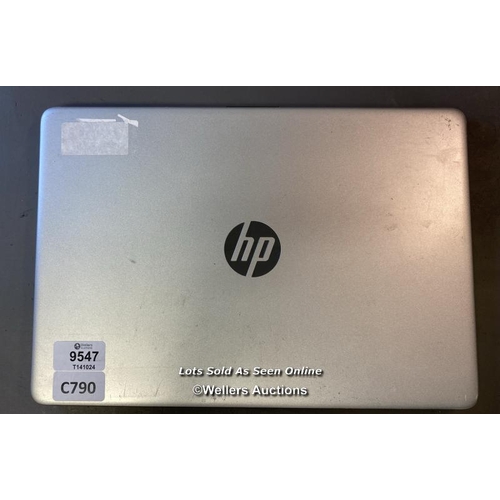 9547 - LAPTOP: HP CORE 13-1005G1 @1.2 GHZ 4GB RAM 128GB HD WIN 11