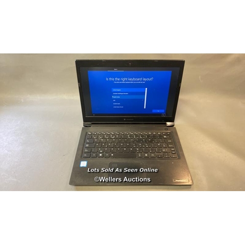 9549 - LAPTOP: PORTEGE DYNABOOK 250GB HD CORE 15-82504 @1.6GHZ 16GB RAM WIN 10