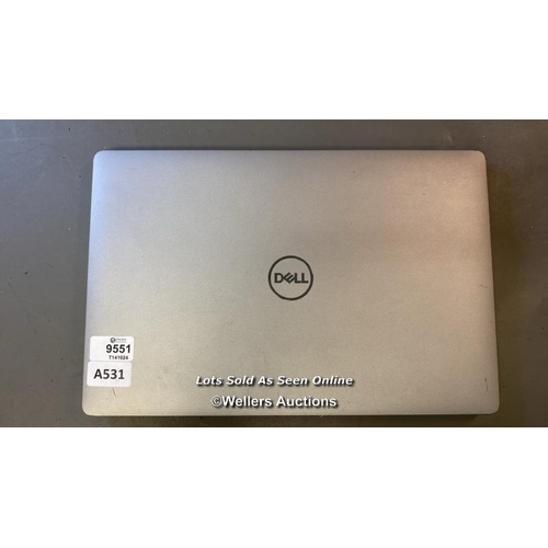 9551 - LAPTOP: DELL CORE 15-102104 @1.6GHZ 8GB RAM 500GB HD WIN 11 - BACK DAMAGED