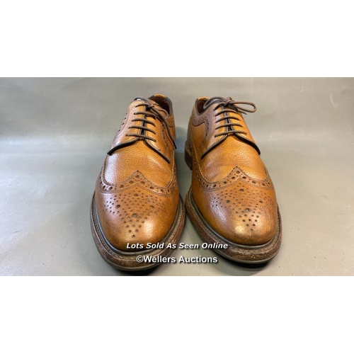 9575 - MAN SHOES LEATHER LOAKE 1880 MADE IN ENGLAND SIZE 3 1/2