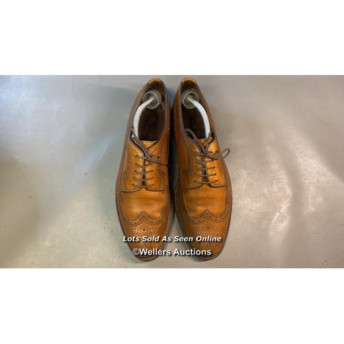 9575 - MAN SHOES LEATHER LOAKE 1880 MADE IN ENGLAND SIZE 3 1/2