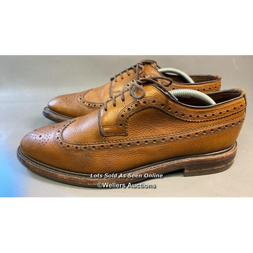 9575 - MAN SHOES LEATHER LOAKE 1880 MADE IN ENGLAND SIZE 3 1/2