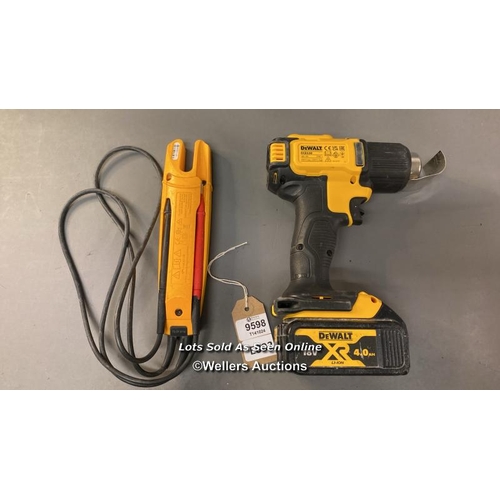 9598 - DEWALT BRUSHLESS 18V + ELETRIC TESTER FLUKE