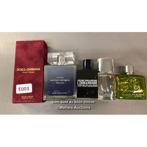 9612 - PERFUM X5 INC. DOLCE & GABBANA POUR FEMME, NARCISO RODRIGUES , GUCCI GUILTY , E ZADIG & VOLTAIRE AND... 