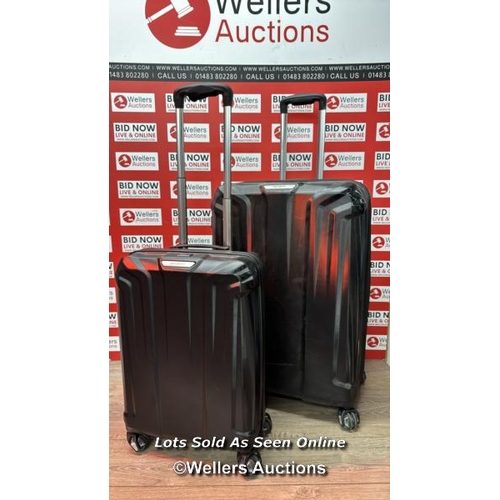 8010 - SAMSONITE ENDURE 2PC. HARDSIDE LUGGAGE SUITCASE SET / SIGNS OF USE / HANDLE ON SMALL CASE DAMAGED(SE... 