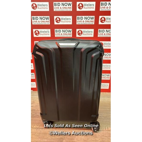 8010 - SAMSONITE ENDURE 2PC. HARDSIDE LUGGAGE SUITCASE SET / SIGNS OF USE / HANDLE ON SMALL CASE DAMAGED(SE... 