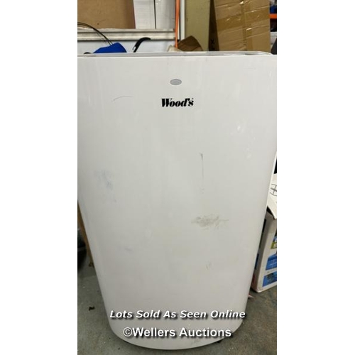 8029 - WOODS CORTINA PORTABLE AIR CONDITIONER /SIGNS OF USE / POWERS UP