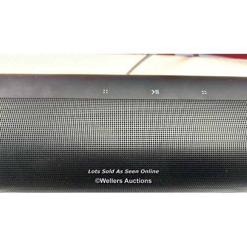 8194 - SONOS ARC BLUETOOTH SOUNDBAR BLACK / POWERS UP AND CONNECTS VIA SONOS APP WITH SOUND, SHOWING MINIMA... 